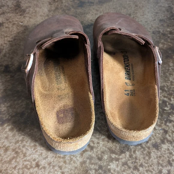 Birkenstock Boston Brown Oiled Leather Clog. Unisex Women’s 10, Men’s 8 Size 41. - Picture 6 of 7